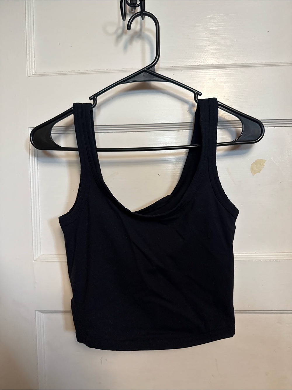 X By Gottex black cropped tank top w/built in bra Size S #basics #minimalist
